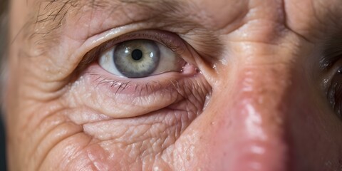 Severe Angioedema Reaction: Swelling in Face, Eyes, and Nose. Concept Angioedema, Allergic Reaction, Facial Swelling, Emergency Treatment, Allergy Symptoms