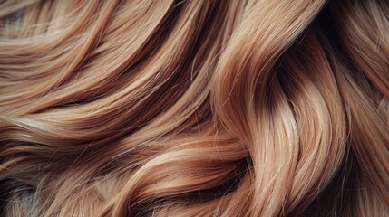 Naklejka premium A close-up of blonde hair textured with light brown and light blonde highlights
