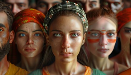 Fototapeta premium Community of Nations: Unity in Diversity