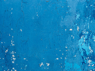 Dream Blue Old Wall As Texture Background