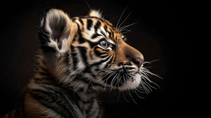 Bengal tiger cub national graphics design 