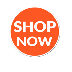 Shop Now Button Label Banner design