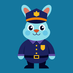 cartoon character rabbit policeman,