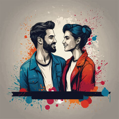 couple in style vector