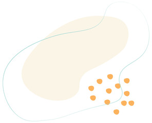 Abstract shape style, nature organic. Vector illustration.	