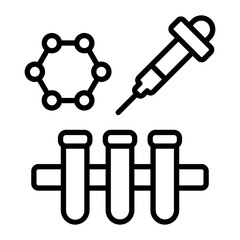 Disruption Vector Line Icon Design