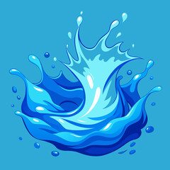 Water Splash Illustarion