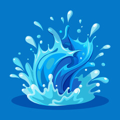 Water Splash Illustarion