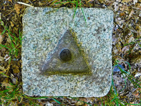 Messpunkt zur Landschaftsvermessung