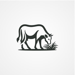 Obraz premium vector icon cow logo design