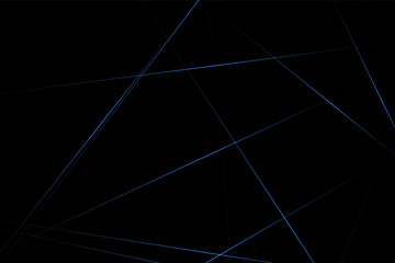Abstract black with blue lines, triangles background modern design. Vector illustration EPS 10.