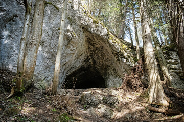 Cave in Low Tatras mountains, Slovakia