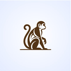vector icon monkey logo design