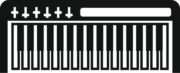Vector illustration of a synthesizer icon, ideal for musicrelated graphic design