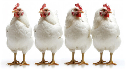 Fototapeta premium chicken on a white