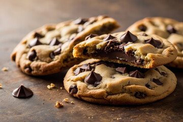  a chocolate chips cookie