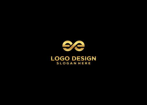 Initial Letter ee Logo Design Vector Template
