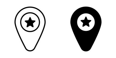 Map Pin icon set. for mobile concept and web design. vector illustration