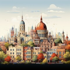 Obraz premium view of the beautiful cathedral