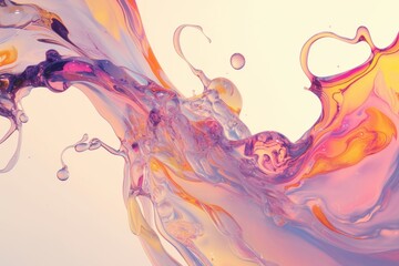 Fototapeta premium Abstract liquid elements for creative expressions