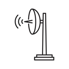 Drone line icon. Included the icons as drone, remote, controller, radar, map, signal and more line icon