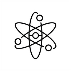 Nuclear Icon editable stock vector icon