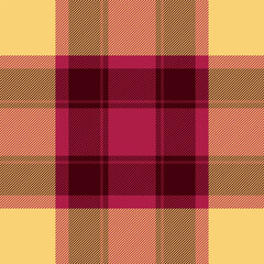 Pattern plaid tartan of texture fabric seamless with a vector background textile check.