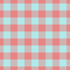 Kilt texture seamless fabric, spring check textile tartan. Jacket pattern background vector plaid in light and red colors.