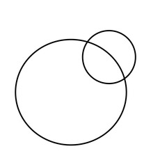 black and white bubble