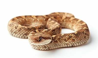 Obraz premium Rattlesnake on neutral background