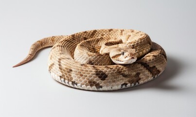 Obraz premium Rattlesnake on neutral background