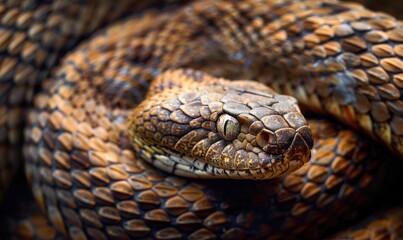 Obraz premium Closeup portrait of the snake