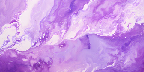 Abstract white and purple marble ink painting background 