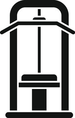 Vector illustration of a traditional british red telephone box, iconic uk symbol