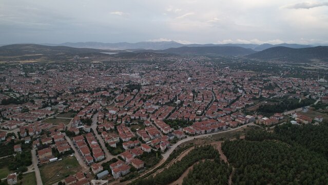 Aerial View Antalya Korkuteli. Antalya Drone Photos. Antalya Photo. Drone Stock Photo