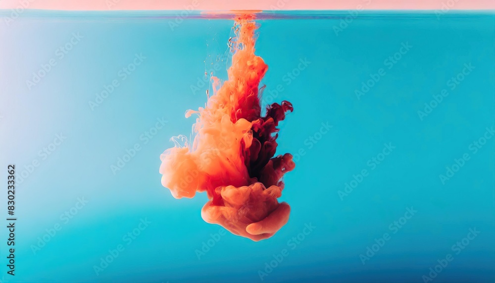 Canvas Prints Colorful ink in water