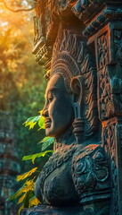 Obraz premium During the day at Angkor Wat Cambodia majestic tem_010