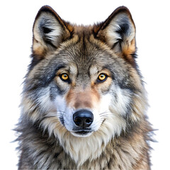 a wolf portrait png
