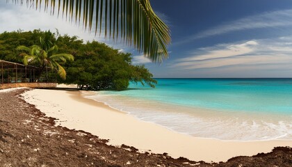 a beautiful turquoise color beach