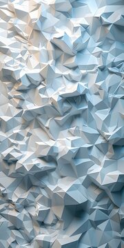 Abstract Blue and White Geometric Polygon Shapes