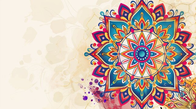 Flower ornament  Luxury mandala background with Decorative mandala. Mandala for print, poster, cover, brochure, flyer, banner