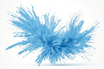 Blue Paint Explosion