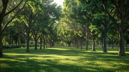 Obraz premium Urban Park Trees