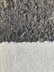 asphalt texture with lines .road with lines. asphalt texture with cracks. stone wall background