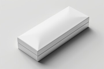 Fototapeta premium Mockup of a white rectangular box