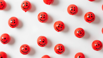 Happy red noses or red smileys banner for Let,
Angry face balloon emoticon or emoji perfect for social media, branding, advertisement promotion
