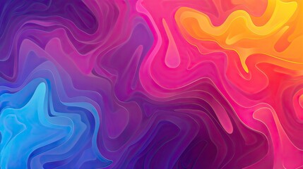 Fototapeta premium A colorful abstract painting with a purple and blue swirl