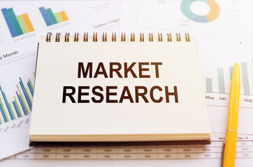 Notebook With the Words Market Research