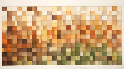 Abstract Image, Mosaic of Small Square Shapes, Pattern Style Texture, Wallpaper, Background, Cell Phone and Smartphone Cover, Computer Screen, Cell Phone and Smartphone Screen, 16:9 Format - PNG