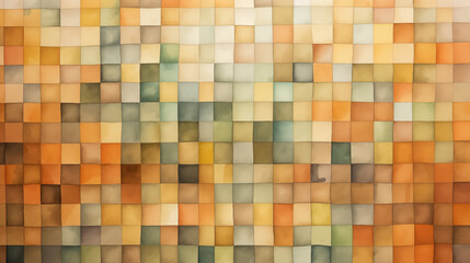 Abstract Image, Mosaic of Small Square Shapes, Pattern Style Texture, Wallpaper, Background, Cell Phone and Smartphone Cover, Computer Screen, Cell Phone and Smartphone Screen, 16:9 Format - PNG